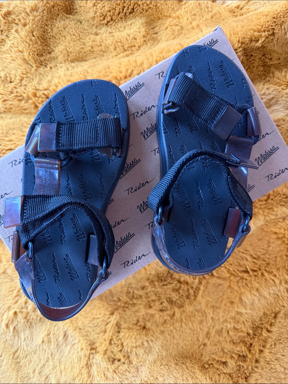 Melissa Brown Jelly Adjustable Strap Sandals